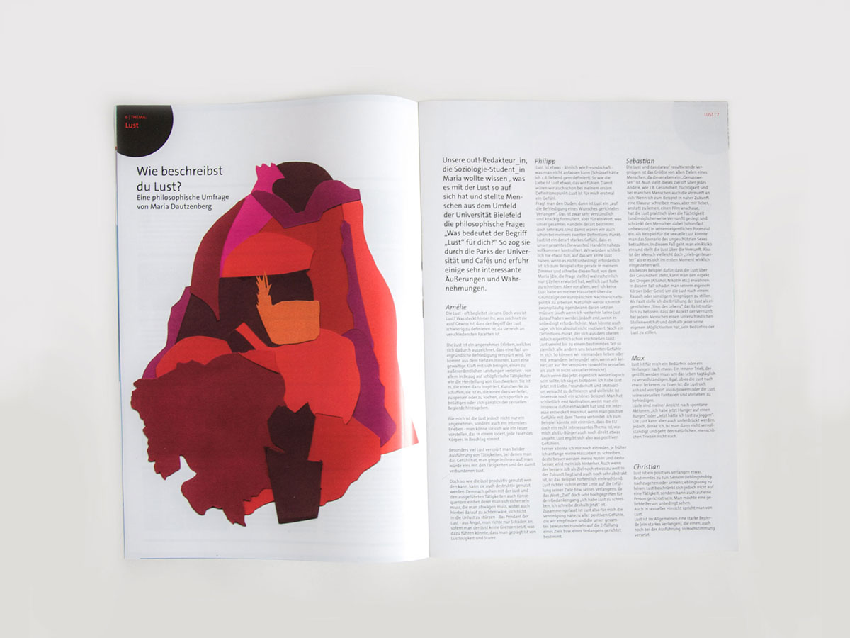 Editorial Design, Magazin Design, Grafikdesign des Studios für Grafikdesign Strahlenkatzen in Köln