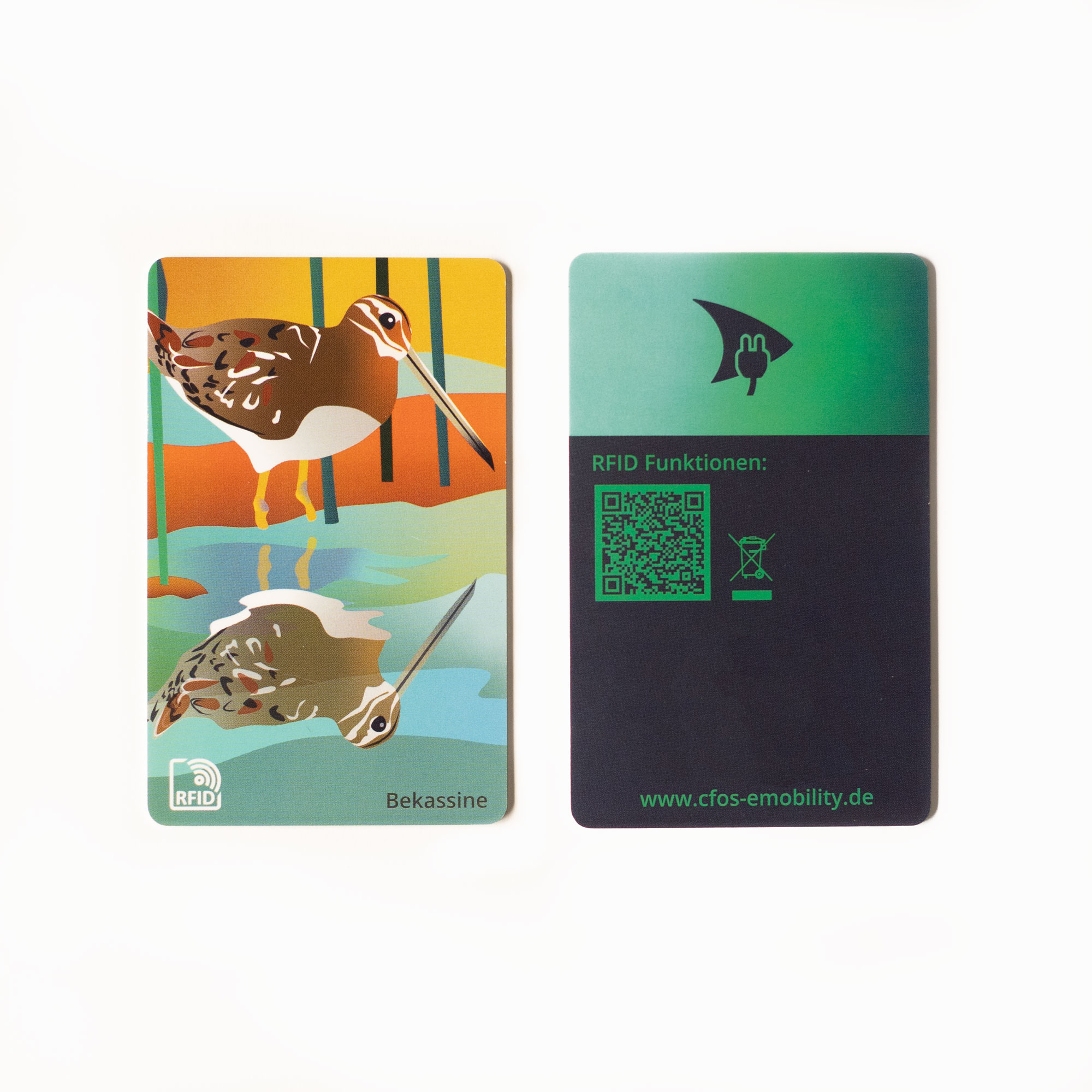 Das Bild zeigt eine illustrierte RFID-Karte gestaltet von Strahlenkatzen Studio für Grafikdesign in Köln